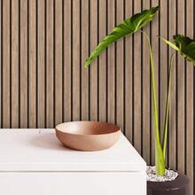 Adhesive Wallpaper With Cedar Wood Ribbed Pattern, Medium Strips - Multicolored 16 - View 6