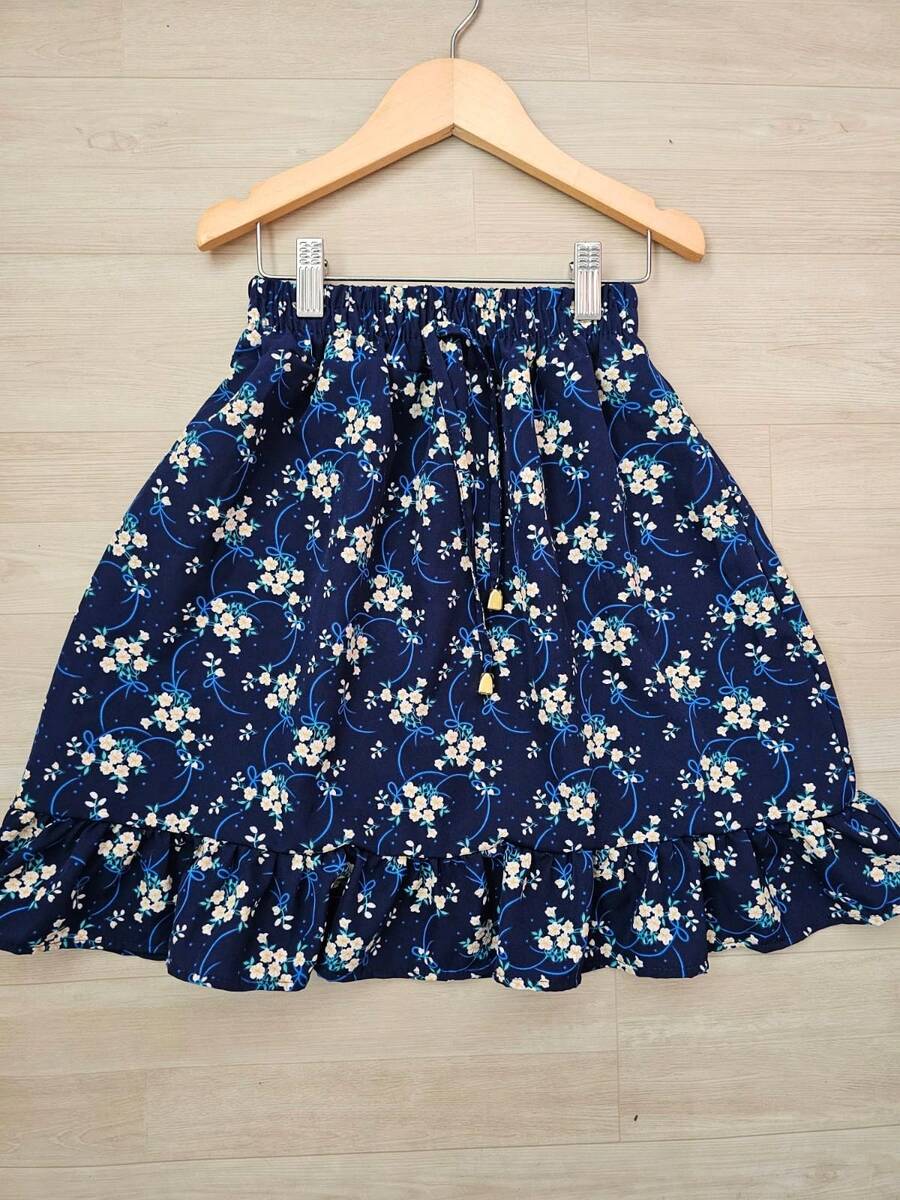 Duna Skirt, Children's Fashion, Floral Print - 海洋花卉 - 查看 1