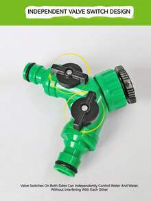 1/2pcs Durable Professional Bi-Directional Lawn Sprinkler Head Splitter Y-Shaped Threaded Hose Splitter Garden Hose Connector Water Faucet Adapter