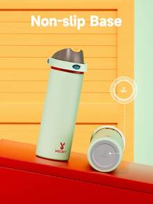 Meoky 24oz Vacuum Insulated Water Bottle with 2-in-1 Straw and Spout Lid, Insulated Cup, Keep Cold 24H, Leak-Proof, Fits in Car Cup Holder, Stainless Steel Tumbler for Sports, Travel, and School - 綠褐色 - 查看 6