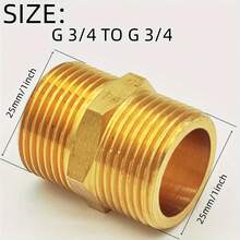 G1/2 Brass Hex Pipe Fitting - High Quality Corrosion Resistant Precision Machined Hydraulic Adapter For Gas Fuel Water Line Connection - Multicolor - View 7