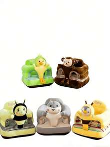 1个卡通防摔沙发椅，专为幼儿设计，支撑性强，柔软舒适，是宝宝学习的好帮手，有助于保持健康坐姿，防止跌倒。提供独立学习小贴士，防滑防倾倒加厚幼儿座椅，包含坐垫。 - 彩色 - 查看 5