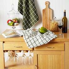 DII Washed Collection - Juego de Toallas de Cocina preencogidas Ultra absorbentes, 20 x 30 Pulgadas, , 2 Piezas(Dishtowel Set, 20x30" Salvia) - Multicolor - Ver 5