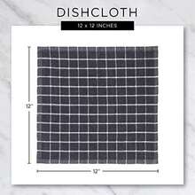DII Washed Collection - Juego de Toallas de Cocina preencogidas Ultra absorbentes, 20 x 30 Pulgadas, , 2 Piezas(Dishcloth Set, 12x12" Azul náutico) - Multicolor - Ver 7