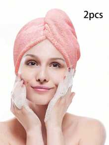 1/3/4 Pcs Women Anti-Frizz Hair Towel Set, Super Absorbent Quick Dry Hair Wrap, Suitable For Drying Curly Long Hair, Patting Wet Hair, Back To School Hair Turban, Applicable For Salon, Hotel, Sports, Home And More, Hair Towel, Skincare Hair Drying Wrap - Multicolor - View 22