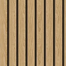 Adhesive Wallpaper With Ribbed Wood Pattern, Light Oak, Medium Ribbed Design - Multicolored 22 - View 7