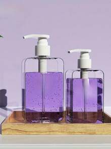 便携式分格瓶套装，方便的卸妆液小样空瓶，半圆形硅胶挤压分格瓶，适用于60毫升洗发水、化妆品、沐浴露等，旅行/上学/居家使用 - 彩色 - 查看 4