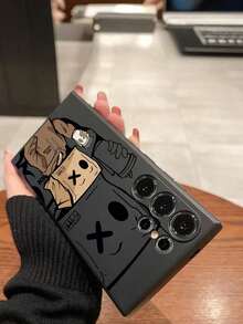 1pc Coffee Cup Shaped Anti-Drop Anti-Slip Black Phone Case Compatible With IPhone 17/17 Air/17 Pro/17 Pro Max, Honor, Redmi, Galaxy A04e/A05s/A13/A14/A15/A34/A35/A50/A52/A53/A54/S21/S22/S23/S24/S25/S25Ultra, 6A/7A/8A, 12T/13T/14T - Negro - Ver 6