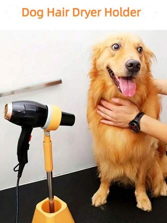 Hands-Free Pet Blow Dryer Stand, Rotatable Pet Grooming Hair Dryer Holder With Heavy Duty Base, Suitable For Dog/Cat Grooming