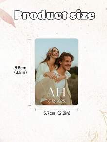 定制照片扑克牌，中心切割设计 - 个性化照片扑克牌 - 适合作为礼物、婚礼、派对和游戏之夜的礼品 - 送给伴侣、朋友和家人的最佳纪念礼物 - 彩色 - 查看 11