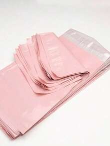 10/100个粉色小企业邮寄袋，服装运输信封，运输用品邮寄袋，防水邮寄袋，强力粘性邮寄袋，适用于礼品、服装及各种物品的运输 - 粉色 - 查看 10