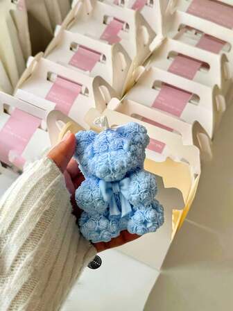 Handmade Rose Bear, Creative Bedroom Decor, Perfect For Valentine's Day