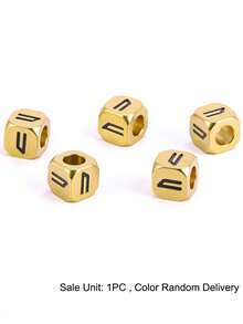 1pc Vinking Runes Signs Accessories Runic Alphabets Letters Sacred Symbol Bead For DIY Making Bracelet Necklace Jewelry H593