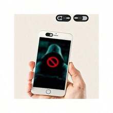 5 miếng dán che camera web siêu mỏng - Miếng dán bảo mật camera bằng PVC, phù hợp với hầu hết các thiết bị, dễ dán, thiết kế thời trang và kín đáo. - màu đen - Xem 8