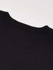 Estimación del Esposo para HombresCamiseta de algodón negra de 51.43 metros - Cómoda, de manga corta, cuello redondo, lavable a máquina, ideal para luna de miel y atuendo casual, camiseta de boda|Camiseta de cuello redondo|Material transpirable - Negro - Ver 4