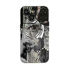 Estuche para teléfono con arte abstracto de ojos y mariposas Compatible con estuches para teléfonos   17  16 Pro Max  15 Pro Max  13 y  12 Hecho de material TPU a prueba de caídas, resistente al desgaste y cómodo de sostener Un gran regalo para familiares, amigos, seres queridos, novios, novias y para Navidad y Año Nuevo - Negro - Ver 8