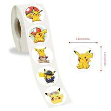 500pcs Cute Pokemon Pikachu Sticker Set, Cartoon Anime Stickers For Sealing, Decorating Notebooks, Laptops, Crafts, Rewards & Kids Gifts - Multicolor - View 6