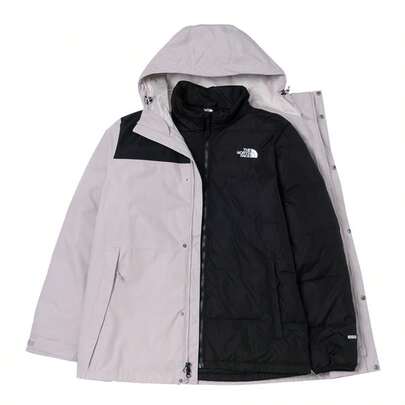 The North Face M NUEVA CHAQUETA DE PLUMÓN PARA VIAJE - Cortavientos de plumón de ganso gris al 75% para hombres, para actividades al aire ciclismo