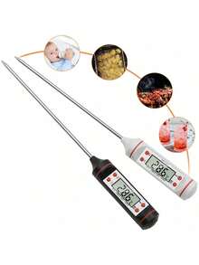 1支装数字食品温度计探针笔，适用于液体、烘焙、烧烤、厨房温度测量 - 彩色 - 查看 2