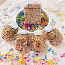 40.000 piezas/30.000 piezas/20.000 piezas/1.000 piezas Perlas de gel de agua de colores, perlas de relleno de jarrón, perlas de agua, perlas hidropónicas. Estas sorprendentes perlas se expanden al entrar en contacto con el agua y no requieren riego frecuente después de su uso. Adecuadas para relleno de velas y jarrones, cultivo sin suelo y talla grande. - color - Ver 10