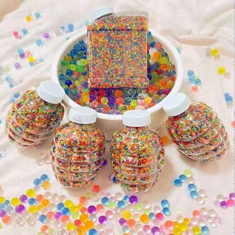 40.000/30.000/20.000/1.000 hạt gel nước nhiều màu sắc, hạt trang trí bình hoa, hạt nước, hạt thủy canh. Những hạt tuyệt vời này sẽ nở ra khi tiếp xúc với nước và không cần tưới nước thường xuyên sau khi sử dụng. Thích hợp để trang trí nến và bình hoa, trồng cây không cần đất, và nhiều ứng dụng khác. - màu sắc - Xem 1