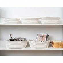 Storage Baskets - بني + أبيض - مشاهدة 4