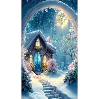 1pc Diamond Painting Kit - Abstract Landscape - Adult DIY Art Project - Relaxation And Stress Relief - Perfect Gift For Any Occasion