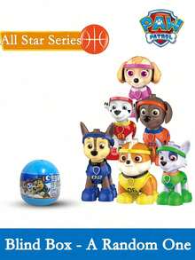 Paw Patrol 1件，汪汪队立大功系列角色室内装饰摆件，收集可爱卡通迷你桌面配件，爱心收藏派对用品，情人节，感恩节，节日派对礼物，生日礼物（款式随机） - 彩色 - 查看 9