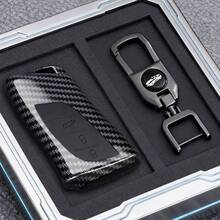 ABS Carbon Fiber Car Key Case Cover Shell Holder Keychain For Lexus UX250 UX260 Es Es350 UX200 UX250h ES200 ES300h ES350 US200 US260h 2018 - 2020 - Carbon Fiber Color - View 7