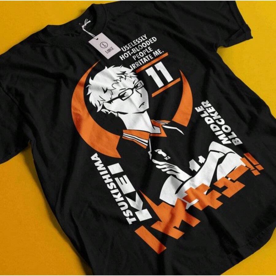 Haikyuu Shirt Shoyo Hinata Tshirt Kageyama Tsukishima Anime Kuroo Kenma T-Shirt - As Shown In the Figure - View 1