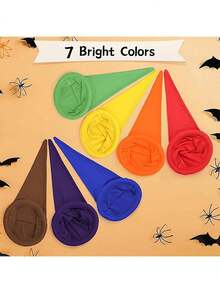 1 pieza Sombrero de enanito - Disfraz de gnomo de Halloween para hombres y mujeres, sombreros de grupo para fiestas, tocado colorido para decoraciones de fiestas, sombrero de invierno - Multicolor - Ver 4