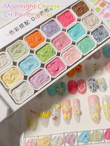 MORDDA 18-Color & Korean Nail Polish Gel - Long-Lasting Slap Glue Suitable For DIY Nail Art, No Formula, Bonding Gel For Nail Polish, Gradient Effects & Nail Designs - 彩色 - 查看 5