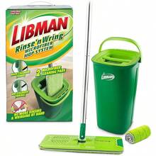 Rinse 'n Wring Mop And Bucket System, Microfiber Dry Wet Mop Floor Cleaning, Hardwood, Laminate, Tile Cleaner, Dual Chamber Bucket Design, 2 Total Refill Pads - 2個墊子 - 查看 1