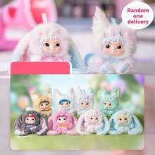 Miniso WAKUKU 恶作剧日记：毛绒质感狐狸和兔子主题盲盒，可爱少女心玩具，卧室/办公桌治愈系摆件，精致细节收藏品，适合作为生日礼物（1 件随机发货） - 彩色 - 查看 1