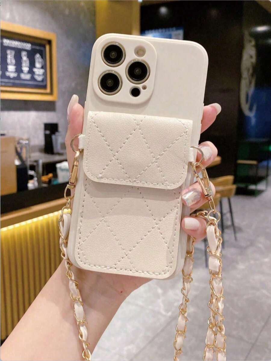 一套时尚米色肩带斜挎钱包（皮革质感）+ 米色直边防震手机壳，兼容 17/17 Pro/17 Pro Max/17 Air/16/11/16 Pro/16 Plus/16 Pro Max/16e/15 Pro Max/13/14/12/11/7G/8P 和 Galaxy A3/12 4G/13C/NOTE12 4G/NOTE13/NOTE14，以及 OPPO、vivo、HONOR、Realme 等品牌手机。 - 米色 - 查看 1