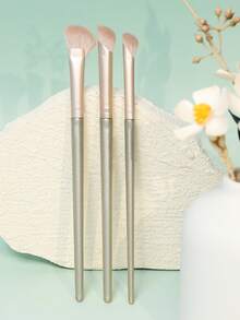 3Pcs Nose Contour Brush Detail Brush For Contouring And Highlighting Soft Bristles For Precise Application For Beginners And Professionals Versatile For Daily And Special Occasion Use - Champagne - View 7