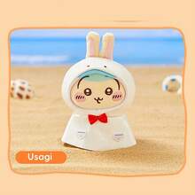 Miniso 1pc Plush Waterproof White Rabbit Raincoat Design Bag/Portable Decorative Accessory, Summer Rainwear Series (Rabbit) - Multicolor - View 2