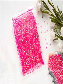 2000 buah Rhinestone Resin Pipih Warna Merah Muda Cerah Ukuran 3-6mm, Permata Jelly Bulat Cocok untuk Aksesoris, Sepatu, Pakaian, Kosmetik, Dekorasi Tas - Merah mawar tua AB - View 5