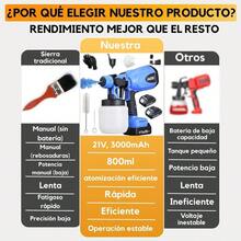 Pulverizador De Pintura Portátil Inalámbrico De 21 V, 800 Ml - Azul - Ver 8