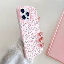 さまざまなモデルに対応する、緑のリーフがインったエレガントで新鮮なな花の茎の電話ケース。 2-in-1のデュアルレイヤーのゼリーテクスチャが特で、柔らかいらかくタッチり心地よいが良く、耐衝撃性があり、耐久性があります。 - ピンク - チェックする 5
