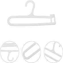 迷你塑料袜子架、围巾架、娃娃衣服收纳架、玩具娃娃服装架、紧身裤架、紧凑型挂杆收纳架，适用于小型配件，表面光滑，家居厨房收纳架 - 白色 - 查看 7