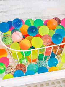 12 piezas/24 piezas Pelotas saltarinas, pelotas de goma que rebotan adecuadas para recuerdos de fiesta, premios, regalos de cumpleaños, relleno (pelotas saltarinas que brillan en la oscuridad), Eid Al-Adha, vuelta al colegio, regalos de Halloween, Navidad (colores aleatorios) - Multicolor - Ver 12