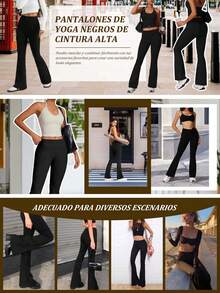 女士运动裤 - 黑色 - 查看 7