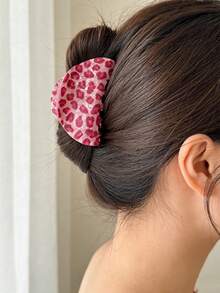 1 chiếc kẹp tóc kiểu Hàn Quốc màu xanh dương và nâu sọc, chất liệu acrylic, phụ kiện tóc thanh lịch cổ điển dùng cho búi tóc, tóc đuôi ngựa, kẹp tóc đa năng dùng khi đi biển. - Nhiều màu - Xem 8