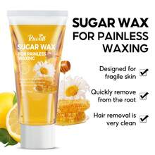 50g Natural Lemon Depilatory Wax, Suitable For Body, Underarm, Thigh And Arm Hair Removal, Gentle And Non-Irritating, Specially Designed For Sensitive Skin, Cleanly And Gently Removes Hair. - Multicolor - View 6