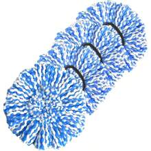 Spin Mop, Microfiber Mop Refills, Easy To Replace, Include 3 Mop Replace Heads, 1 Mop Base - 4 Heads - View 1