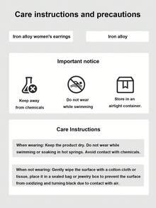 1 Đôi khuyên tai khoen tròn có họa tiết thời trang, phù hợp làm phụ kiện hàng ngày cho nữ giới. - bông tai - Xem 5