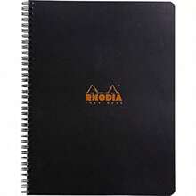 Rhodia Cuaderno de espiral A4+ forrado - - Negro555 - Ver 5