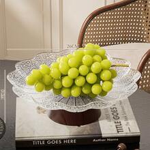 Fruit Plate With High Appearance Living Room Dried Fruit Plate With Glacier Pattern Fruit Plate Dining Table Bone Plate Cake Snacks Place Plate - Multicolor - View 14