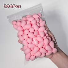 10/30/100pcs Mini Makeup Sponges, Makeup Blenders For Liquid, Cream, Powder Products, Smooth Makeup Application, Multi-Color Makeup Sponges, Latex-Free, Suitable For All Skin Types Creams And Foundations, Cosmetics, Affordable, Room Decor, Vanity, Travel, Bedroom, Makeup Accessories, Powder Puffs, Makeup Sponges, Makeup Brushes, Makeup Sponges, Affordable, Christmas Gift, Cosmetics, Makeup Tools, Cheap Goods, Gift, Women Gift, Christmas Gift,Giveaways,Travel,Cheap Stuff,Travel Essential - Pink - View 6